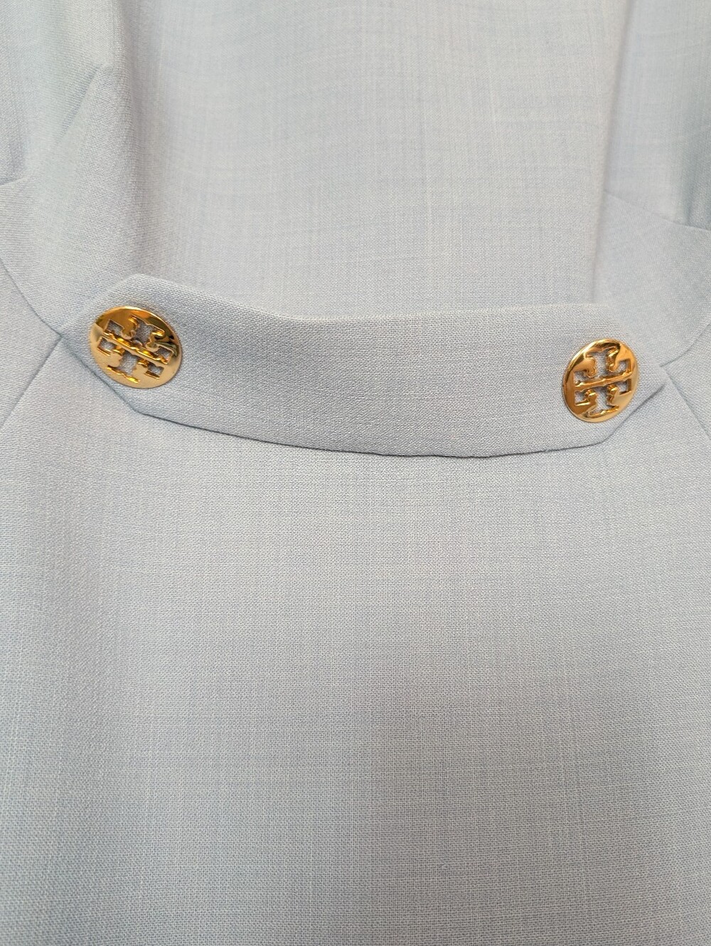 Tory Burch Blue Crew Neck Mini Dress SZ 8 - Picture 3 of 6